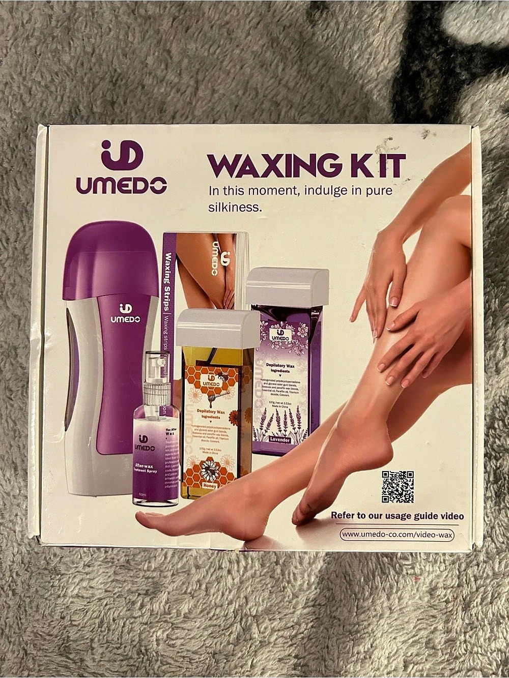Umedo Waxing Kit Wax Warmer Hair Removal Kit Purple